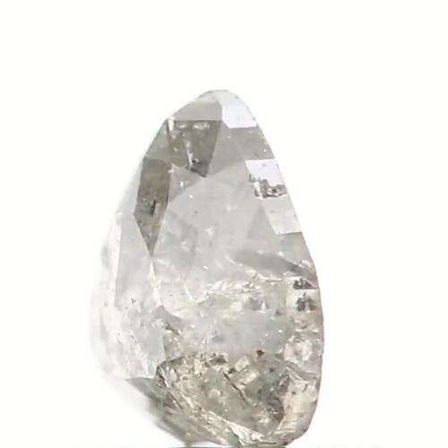 0.69 CT Natural Loose Heart Cut Diamond 5.60 MM Black Grey Color Diamond QL1624 - Video 1 of 1