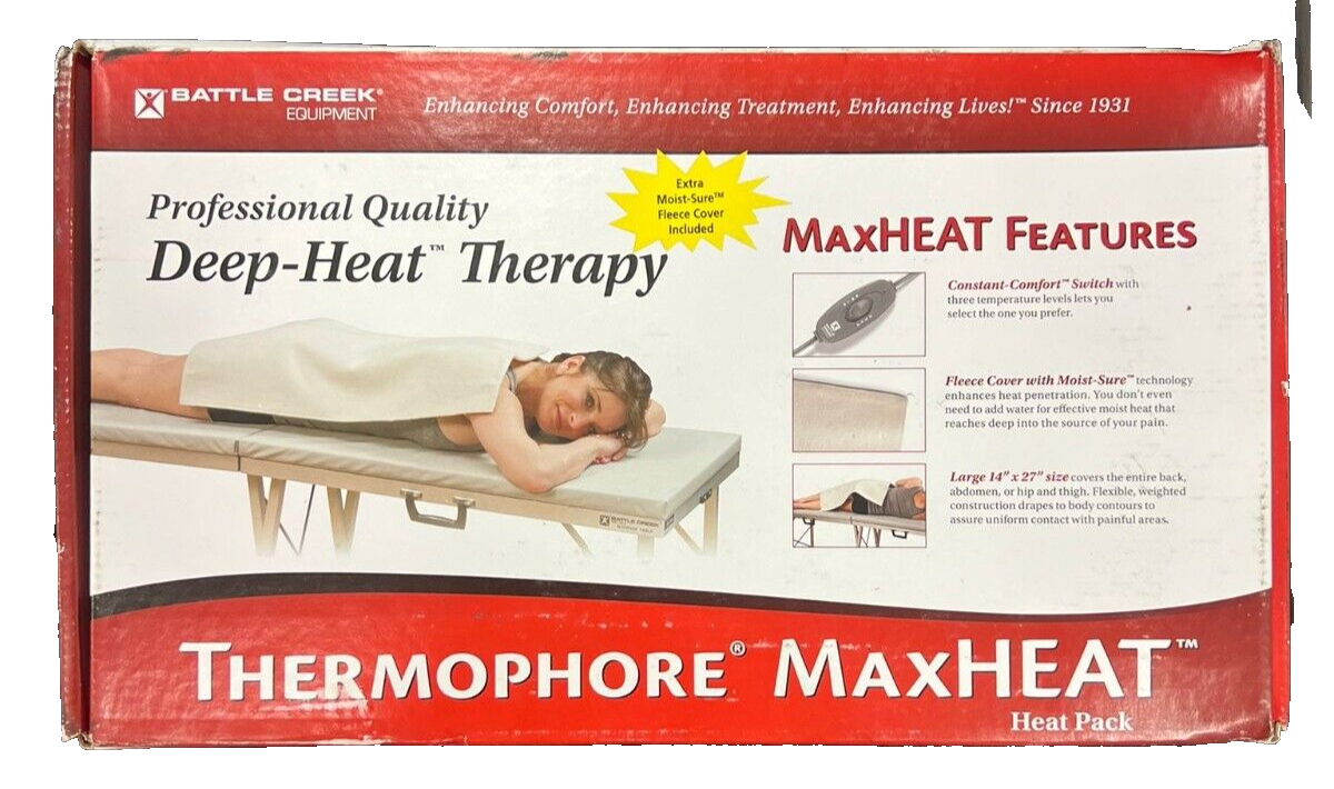 Thermophore MaxHeat Arthritis Pad Moist Heating Pad Size Large 14" x 27