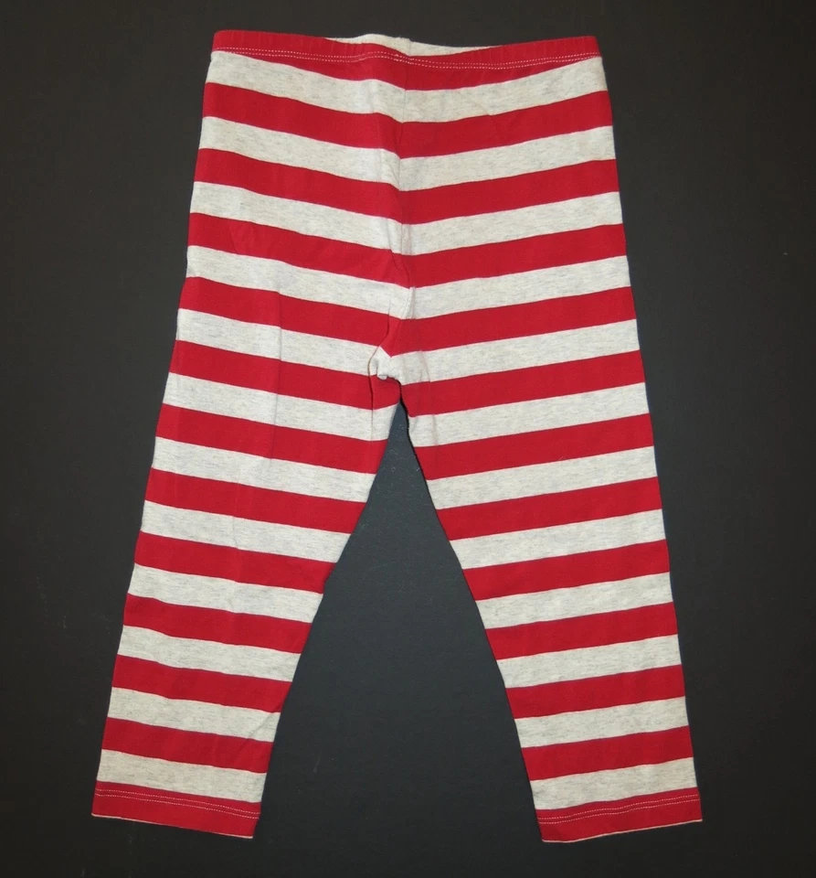 Alas de Papel Orgánico Gris Crema Marl Rojo Rayas Capri Leggings Recortados Pantalón 12/10 Foto 2 de 2