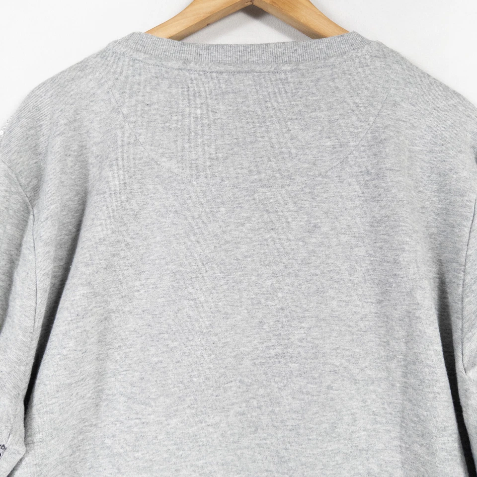 Moletom feminino DKNY The Everywhere XL cinza prata lantejoulas pulôver casual chique - Imagem 4 de 4