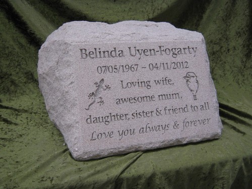Natural Sandstone Memorial Marker - Picture 13 of 16