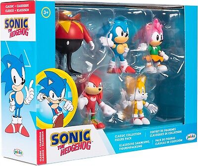 Sonic Boom 3 Action Figure Bundle - Sonic Tails Amy Knuckles Dr Eggman