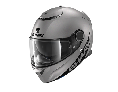 CASCO MOTO INTEGRALE SHARK SPARTAN 1.2 BLANK MAT GRIGIO METALLIZZATO | eBay
