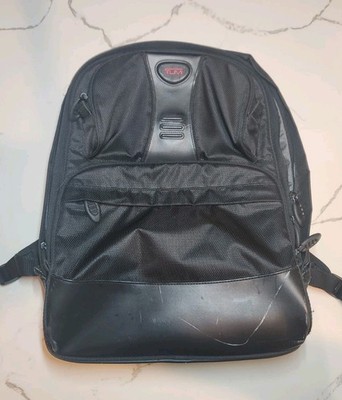 Tumi 541C Black Nylon Laptop Backpack Leather Cushion Rare  display picture 1