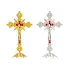 Standing Crucifix Figurine Sculpture Table Cross for Altar Tabletop Chapel