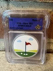 1 Oz 999 Silver Round - ICG GEM BU APMEX Colorized Golf ⛳️ Great Coin!