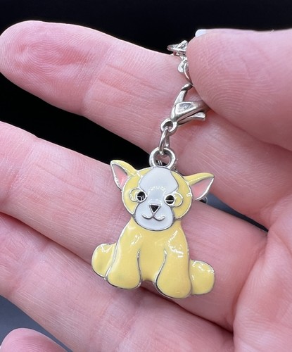 Webkinz Bettelarmband, zwei Charms - Affe, Hund, Edelstahl, Emaille, 6 Zoll - Bild 8 von 12