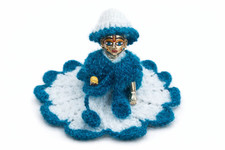 Handmade Baby Krishna Woolen Dress  Laddu Gopal Winter Poshak  2 Dress combo 
