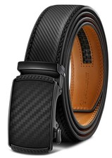 BULLIANT Men's Ratchet Dress Belt, Black, Adjustable 30 36 Waist