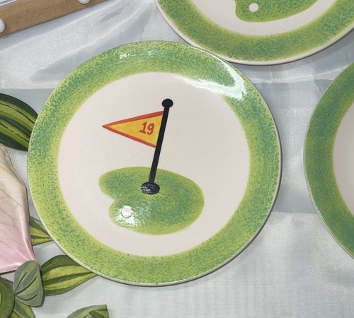 Piatti da golf Le Gourmet Chef "19th Hole" - Set di 3, 8,25" in ceramica, 2002 - Foto 2 di 6