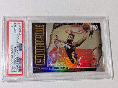 2020 NBA Hoops Zion Williamson Courtside Artist Proof /25 PSA 10