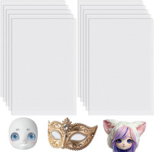 10 Sheets White Fursuit Eye Mesh, 0.5Mm PVC Plastic Eye Mesh for Mask
