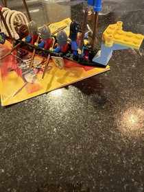 Vtg. LEGO Legoland Viking Voyager 6049 100% Complete w/ Minifigs & Instructions