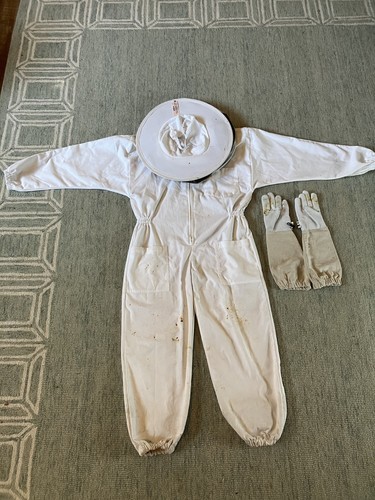 Child's Beekeeping Suit with Veil and Gloves Size YL Youth Large