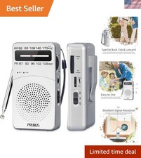 Lightweight J-166 Portable Radio - Easy to Use with Quality Sound and Reception