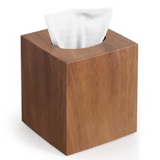 Tissue Box Holder, Tissue Box Cover Square Facial Tissue Holder Storage for B...