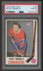 1969-70 OPC O-Pee-Chee PSA 8 Gilles Tremblay Montreal Canadiens #168