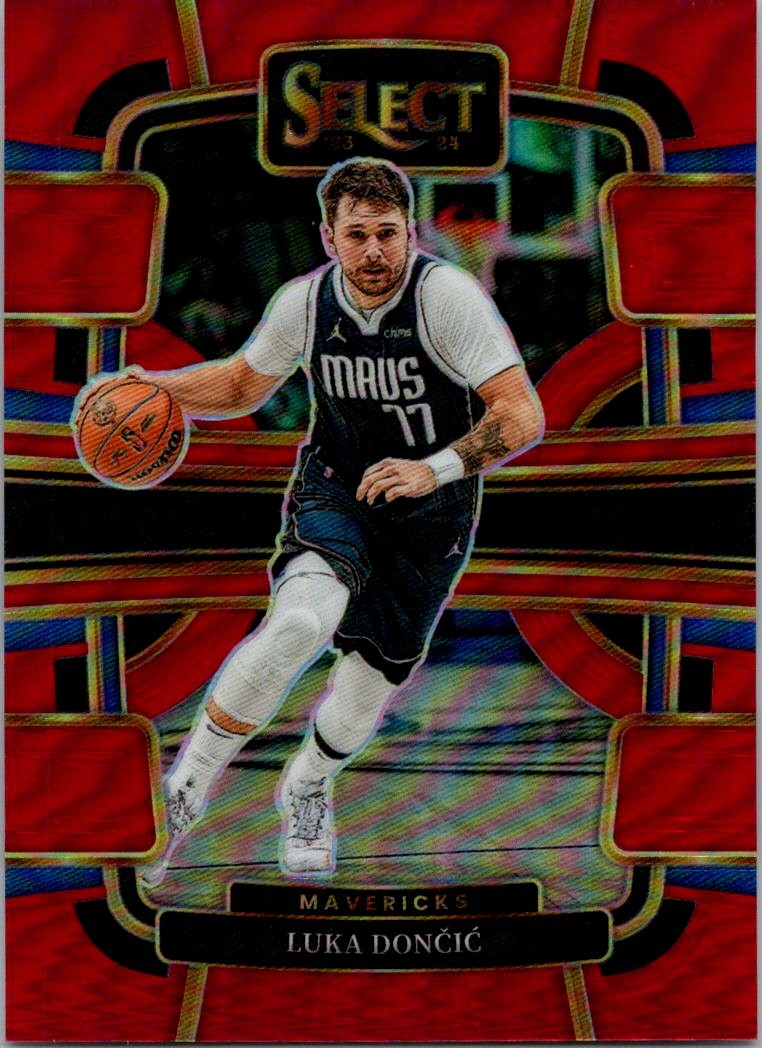 2023-24 Panini Select #51 Luka Doncic Red Prizms #/199