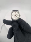Vintage Timex Mechanical Watch Date Unisex White Dial Red Seconds Needs Service.