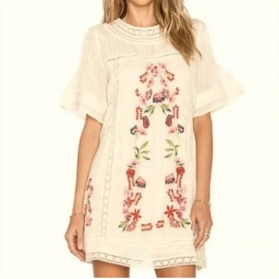 free people perfectly victorian embroidered mini dress Pfeiffer Mini Dress – SPELL main image 1