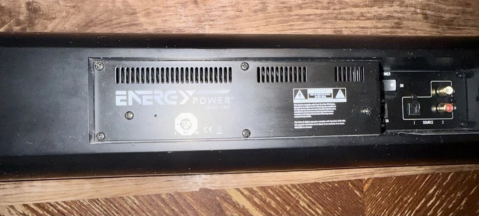 Energy Power Bar One All In One Soundbar w/ Built In Subs | No Power Cord |As Is - Image 3 of 4