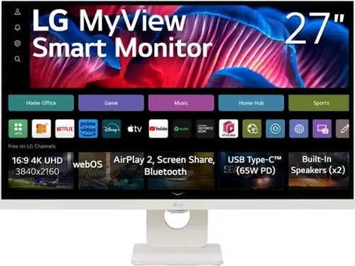 LG 27SR73U - My View 27" IPS UHD 60Hz Smart Monitor (Please Read-Screen Only) - Picture 1 of 6