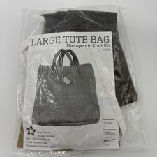 Large Tote Bag Craft Kit Dark Brown Help Heal Veterans Brown / Multicolor