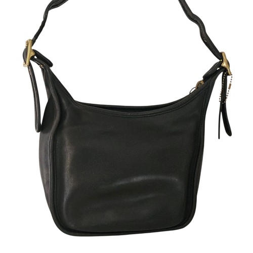 Bolso Bandolera Coach Janice Legacy 9950 De Colección Cuero Negro Latón - Imagen 6 de 18