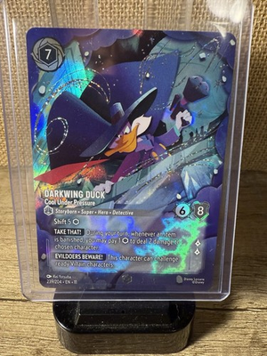 #ad Lorcana Winterspell Darkwing Duck Cool Under Pressure Enchanted 239 204 M $350.00