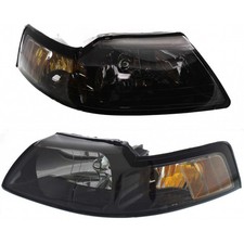 For 2001-2004 Ford Mustang Headlight Pair Driver And Passenger Side Dot For 2001-2004 Ford Mustang Headlight Pair Driver And Passenger Side Dot