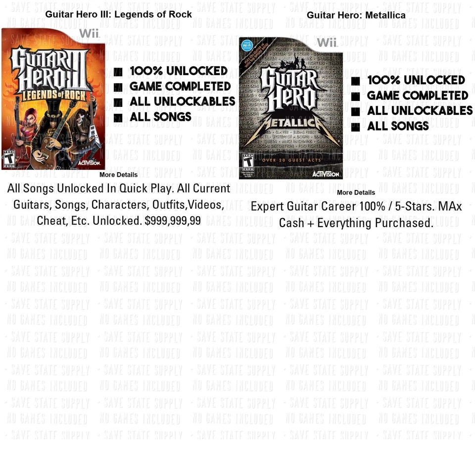 Guitar Hero Rock Band Wii | All Songs 100% SD Card - Image 3 of 3