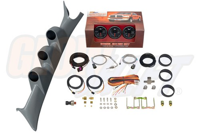 #ad GlowShift Boost EGT Fuel PSI Gauges Gray Pod for 99 07 Ford Powerstroke F350 $359.99