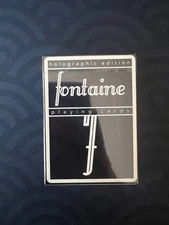 Fontaine Black Holo Playing Cards 1/5000 New Sealed