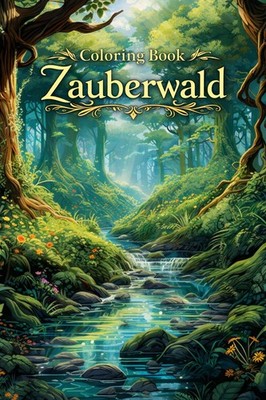 30 Zauberwald Ausmalbilder  zum ausdrucken mit POD Erlaubnis Coloring Book