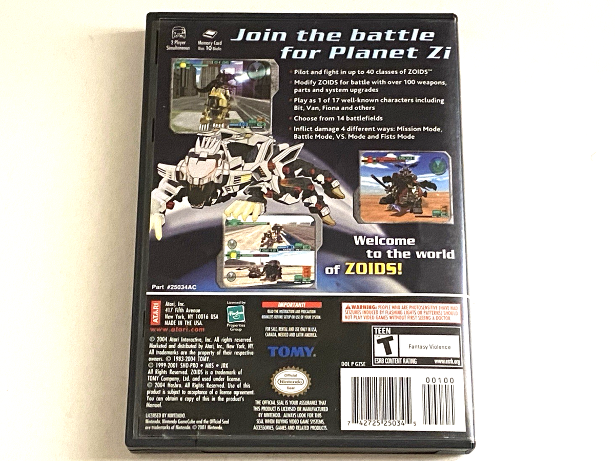 Zoids Battle Legends Nintendo GameCube Complete Game Manual