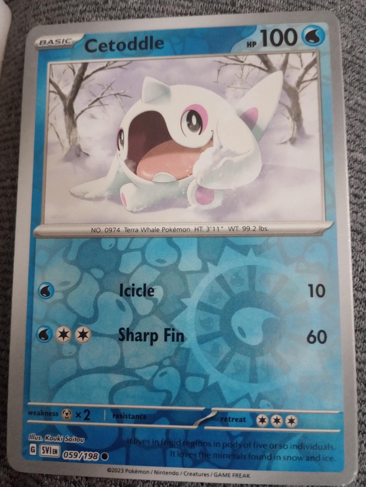 Cetoddle 059/198 Scarlet & Violet Base Set Reverse Holofoil NM