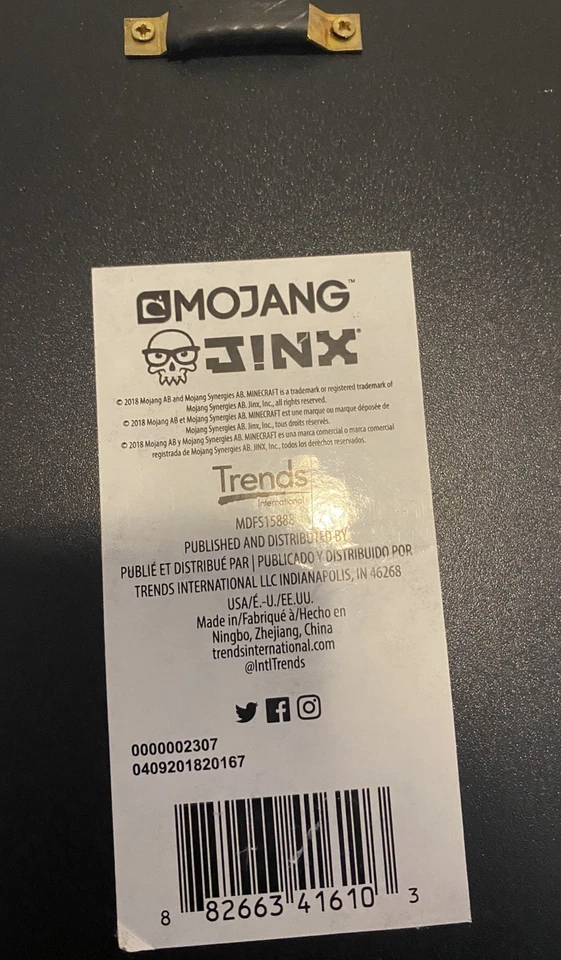 MINECRAFT Video Game Plaque - Mounted Print Wall Art JINX Mojang 2018 - Genuine - Image 4 of 4