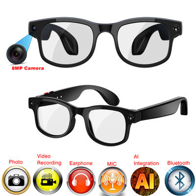 AI Smart Glasses Camera Bluetooth Call Voice Assistant Music Translate
