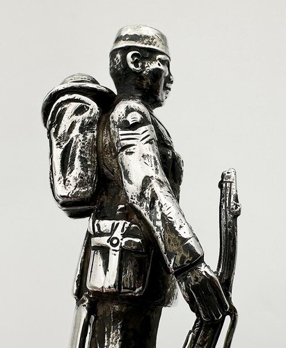 GURKHA FIGURINE STERLING SILVER GEORGE V LONDON 1927 GOLDSMITHS & SILVERSMITHS - Picture 10 of 13
