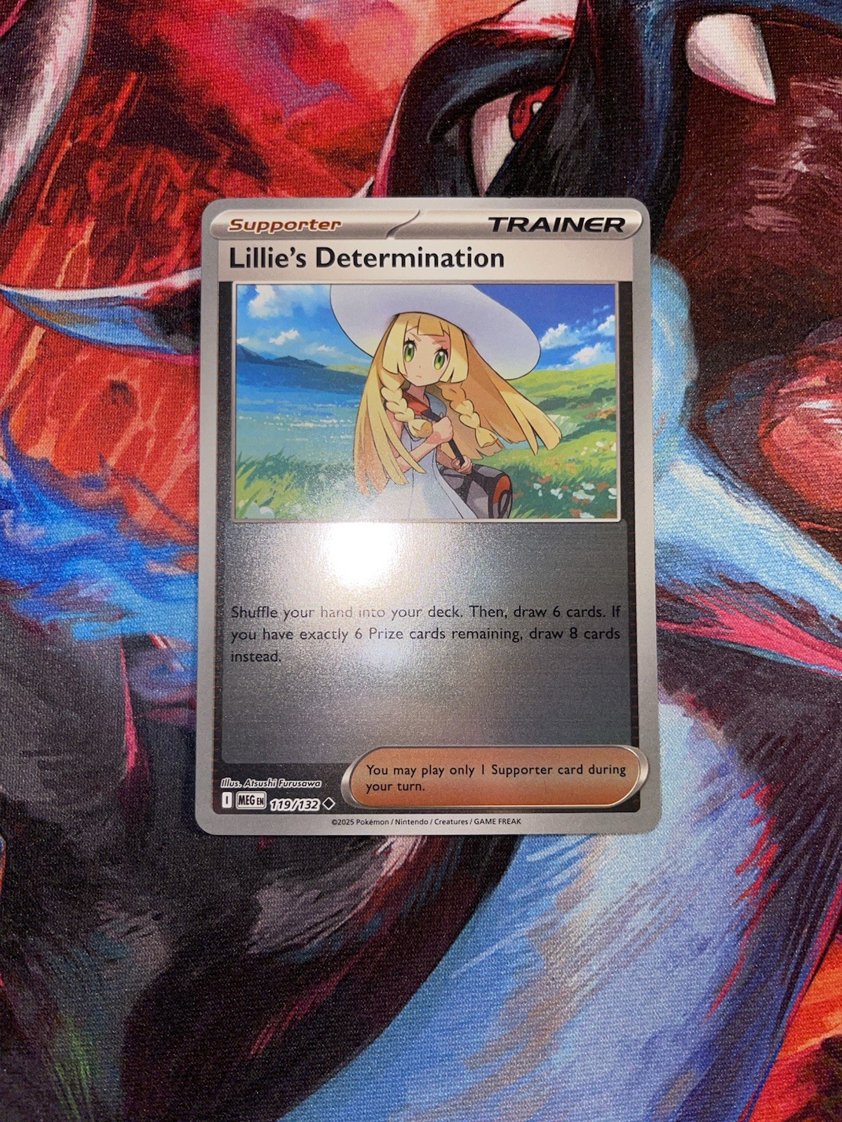 Pokemon Lillie's Determination 119/132 Mega Evolution Reverse Holo Near Mint