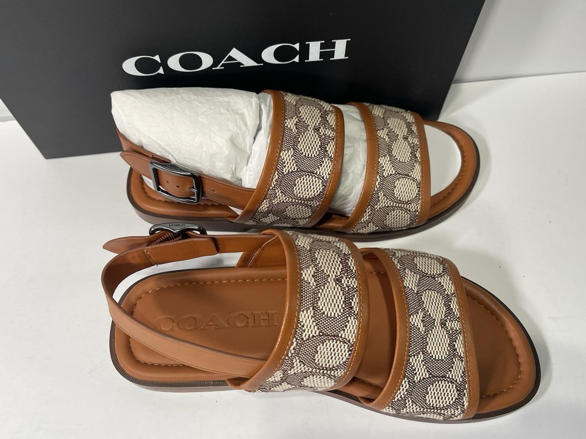 Men\'s Julian Signature Two Strap Sandal Coach Julian Signature Two Stripe Sandal Men main image 2