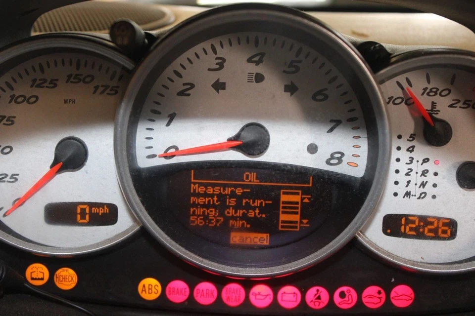 2003 PORSCHE BOXSTER 986 CONV #402 CLUSTER MPH TIPTRONIC AUTO 3.2L W/ COMPUTER - Image 4 of 4