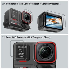 6 Camera Lens Screen Protector Tempered Film for Insta360 Ace Pro 2 Accessories