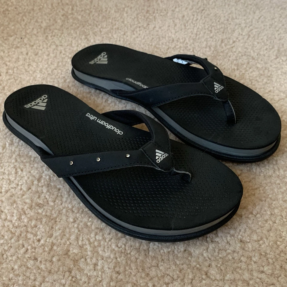 Chanclas Adidas Cloudfoam Ultra Princess Y para mujer talla 5 negras sandalias cómodas Foto 4 de 4