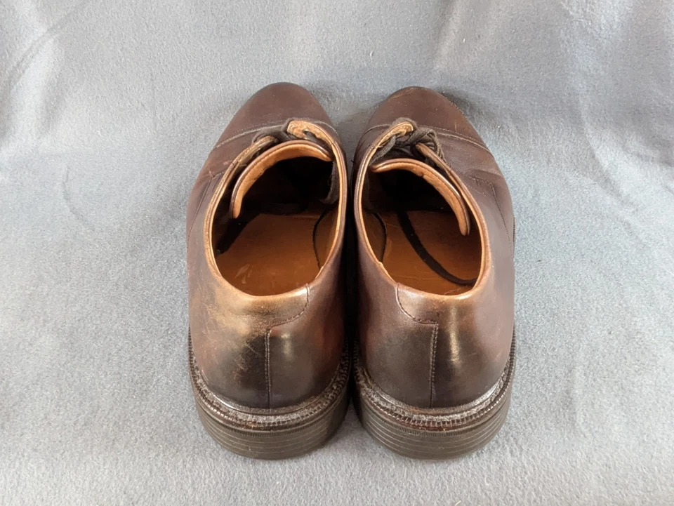 Sapato Oxford Polo Ralph Lauren Masculino Marrom Asher Captoe Couro EUA 10D S6 - Imagem 4 de 4