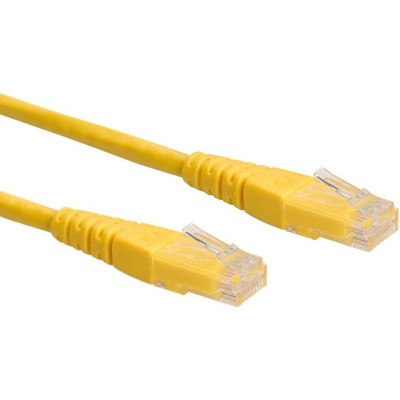 ROLINE 21.15.1542 Patchkabel Twisted Pair Netzwerk RJ45 Kat.6 UTP gelb 2 m