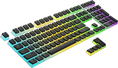 Ranked Pudding PBT Keycaps | 112 Double Shot Translucent ANSI US & ISO Layout |
