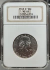 1962-D MS64 - NGC Certified - BU - Franklin Half Dollar - Mint State