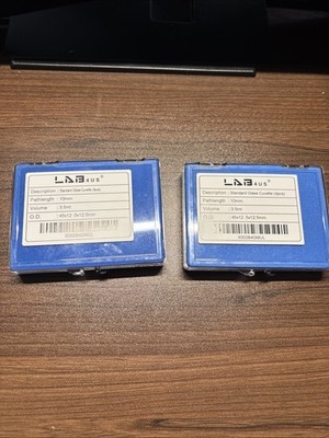 LAb4US Fluorescence Glass Cuvette Cells (Set of 4 Pcs) 