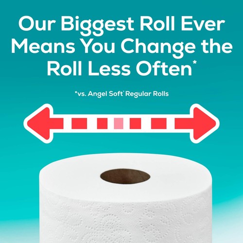 Toilet Paper 6 Super Mega Rolls = 36 Regular Rolls Soft and Strong Toilet Tissue - Picture 8 of 12